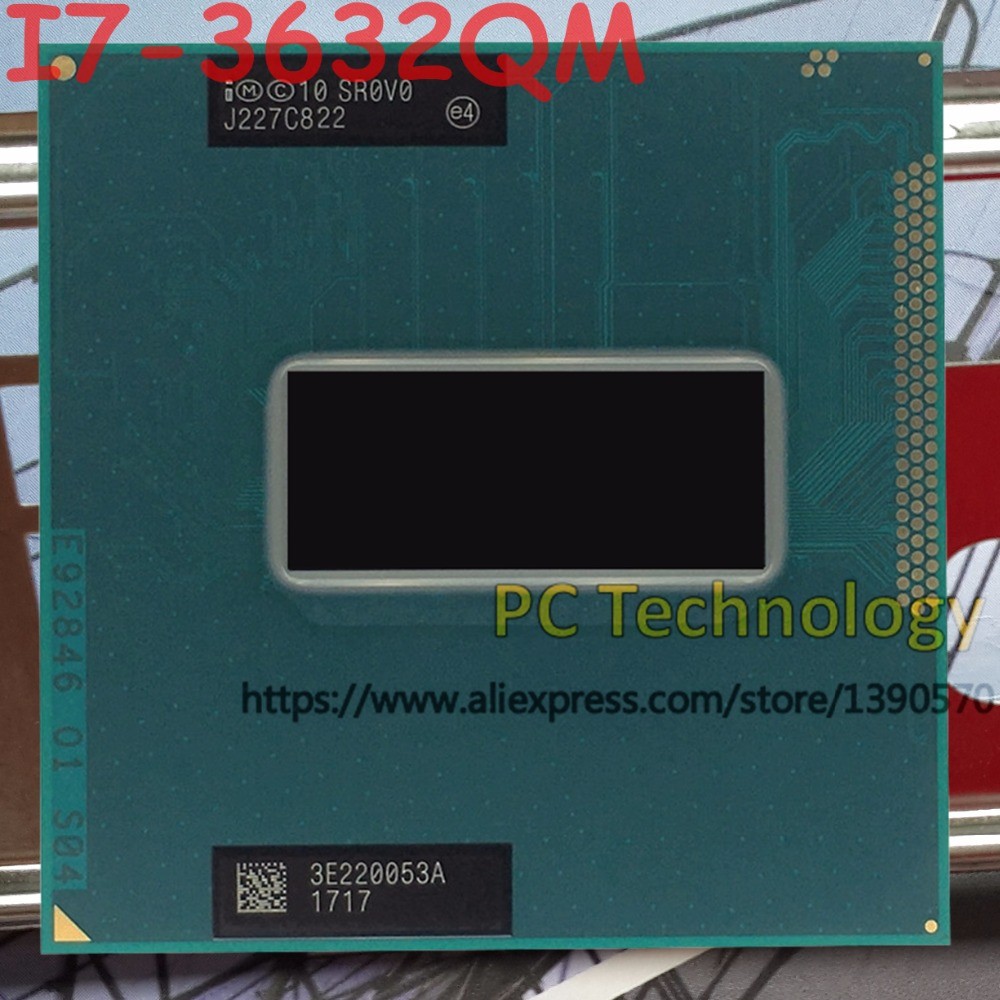 Original Intel Core I7-3632Qm Sr0V0 Cpu I7 3632Qm Processor 2.2Ghz