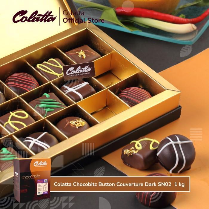 idom- Colatta Chocobitz Button Couverture Dark Sn02 1Kg