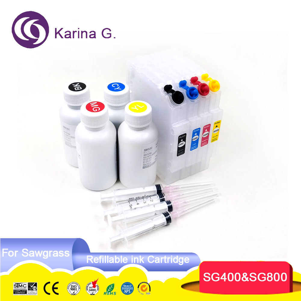 Pum Sublimation Color Refillable Ink Cartridge Sg400 Sg800 For Sawgrass Sublijet Hd Virtuoso Sg400