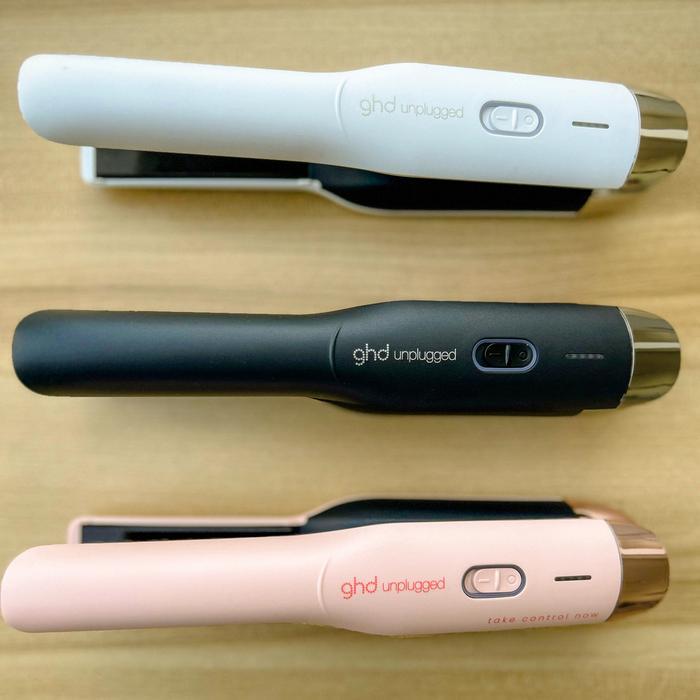 w6ph- Ghd Unplugged Styler, Cordless Flat Iron, Catokan Travel Nirkabel