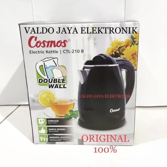 COSMOS Teko Listrik 1,2L CTL 210 B Electric Kettle Cosmos Pemanas Air