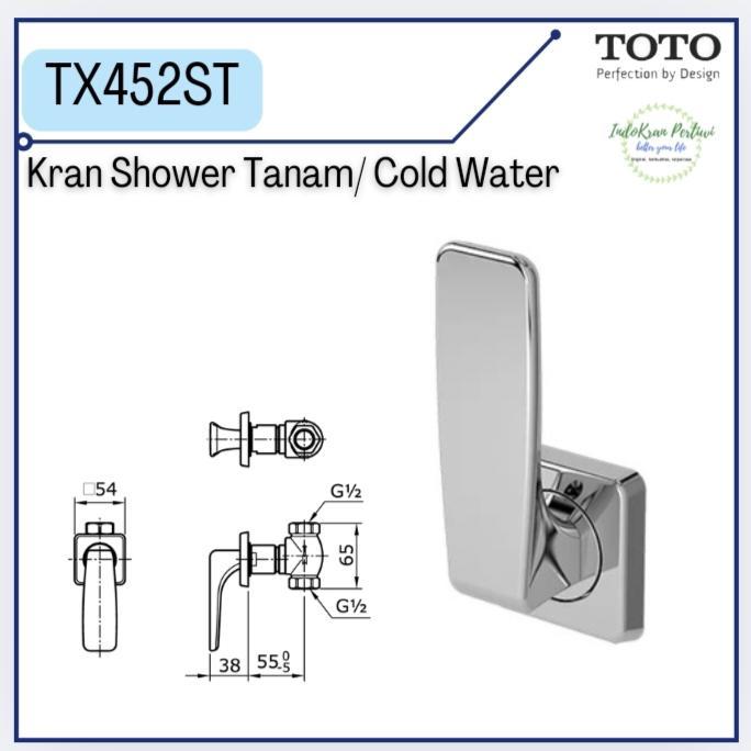 Kran Shower Mandi Toto Tx452St(Cold Water)/Kran Shower Mandi Tanam Toto