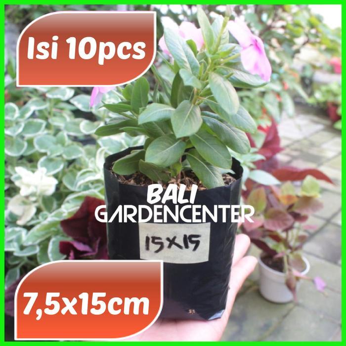 Plastik Polybag 15 Ukuran 7,5x15cm - Polybag Untuk Tanaman