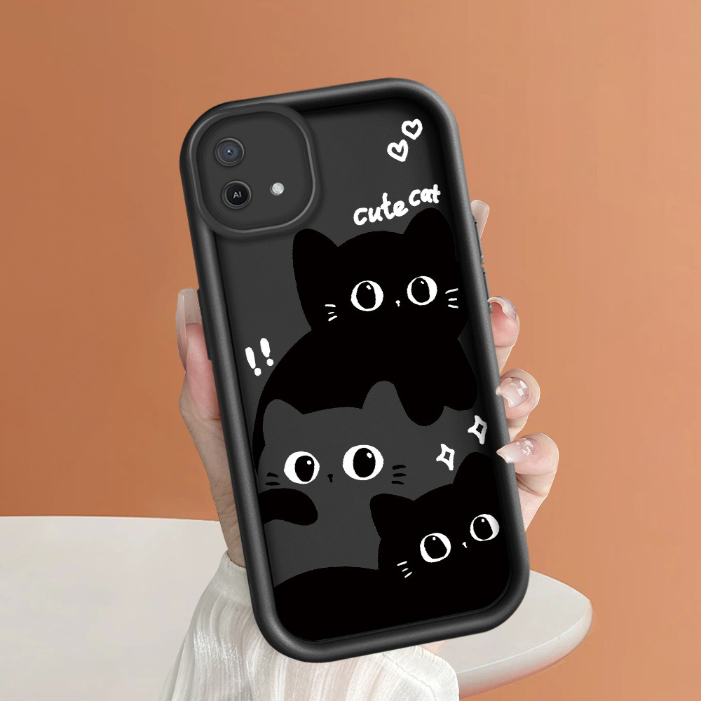 Casing Hp Untuk For OPPO A16K A16E Phone Case Softcase Kesing Sofcase Silikon Cute Cat 2761 TY Cesin
