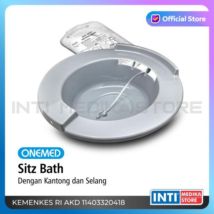 ONEMED - SITZ BATH PLASTIK DENGAN BAG BASKOM EMBER PERAWATAN WASIR