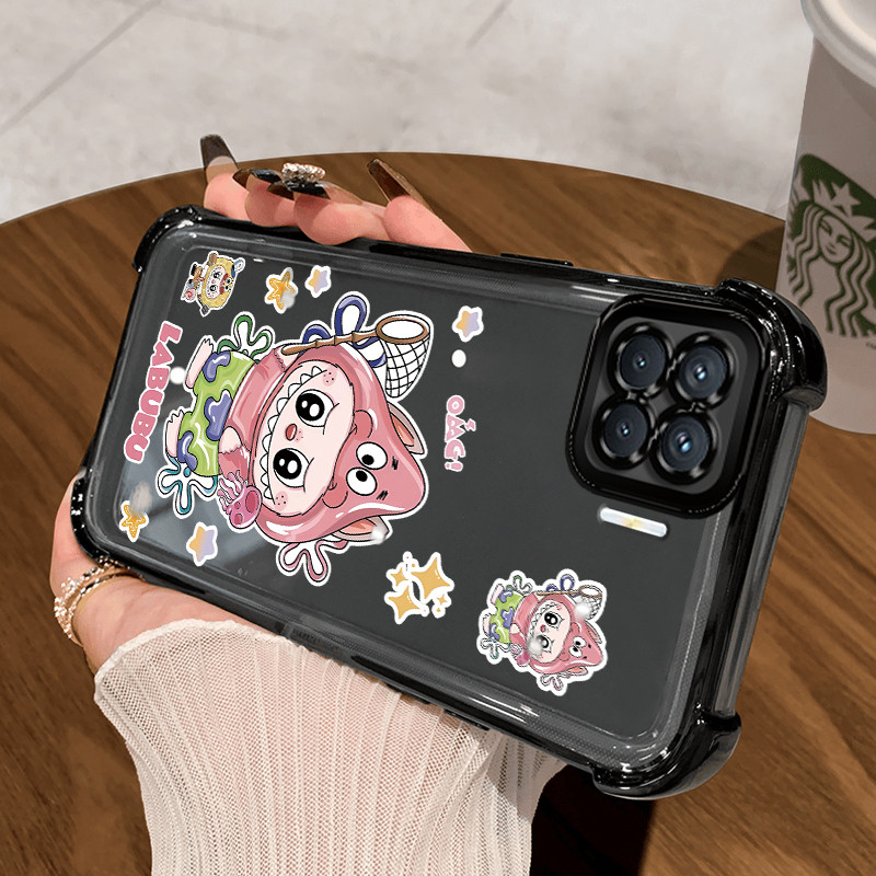 Casing Hp untuk OPPO A93 Reno 4F Reno 4 Lite F17 Pro Case boneka Patrick Star Kasing Bumper back Cov