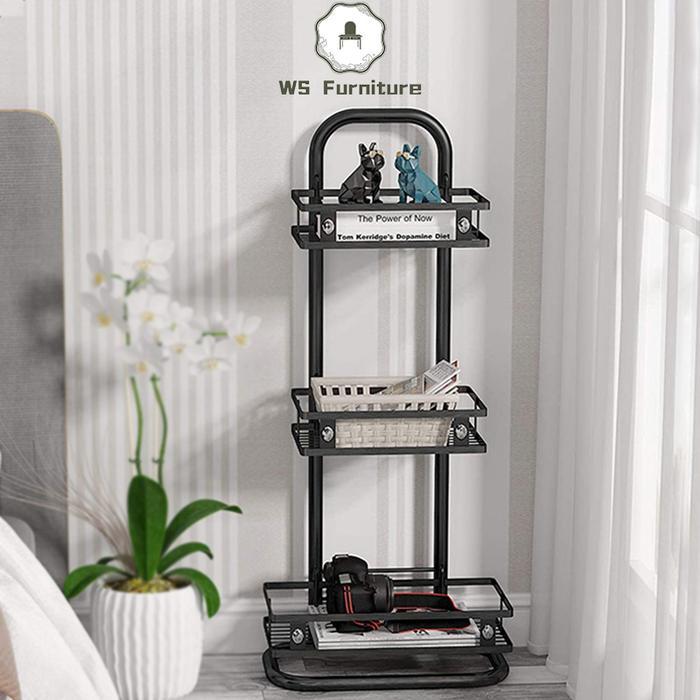 Rak Troli Rak Susun 3 Tingkat Rak Troli Kamar Mandi Rak Salon Dapur Rak Kamar Mandi Rak Penyimpanan