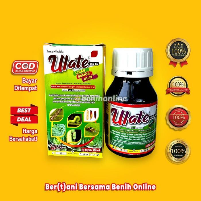 INSEKTISIDA ULATE 550 SL 250 ML dimehypo dan emamectin benzoat Kencana Agro Goldensida Obat Ulat