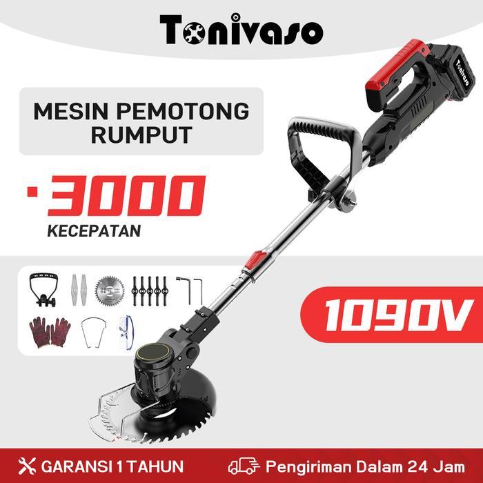 BERKUALITAS Tonivaso COD Mesin Potong Rumput Pemotong Rumput Listrik Pemangkas Rumput dengan