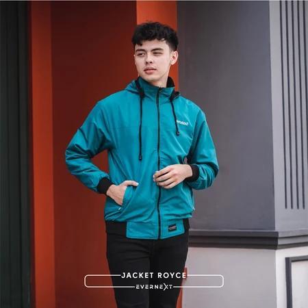 Eiger Official - Jaket Outdoor Motor Bolak Balik Pria Cowok Keren Windproof Royce