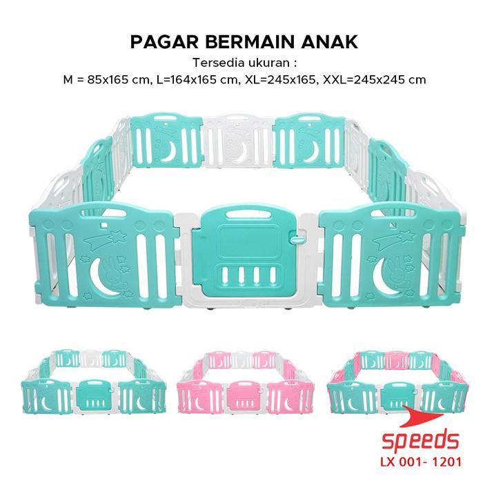 Speeds Pagar Anak Babyfance Playpen Prosotan Kuda Kudaan Mainan Anak Pagar Pagar Bayi Set 001-1201