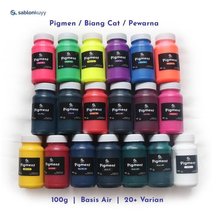 News Pigmen 100 gram Biang Warna Cat Sablon & Tembok Basis Air