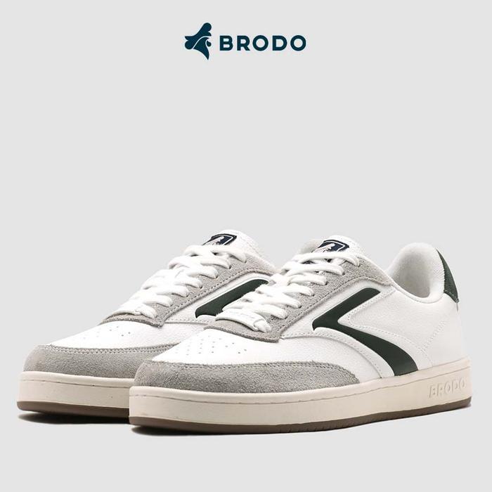 BRODO - SNEAKERS ACE TENNIS IVORY OLIVE