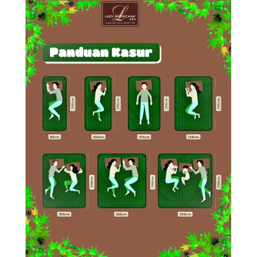 Lady Americana Kasur Springbed Spinal Care - Hanya Kasur 180X200