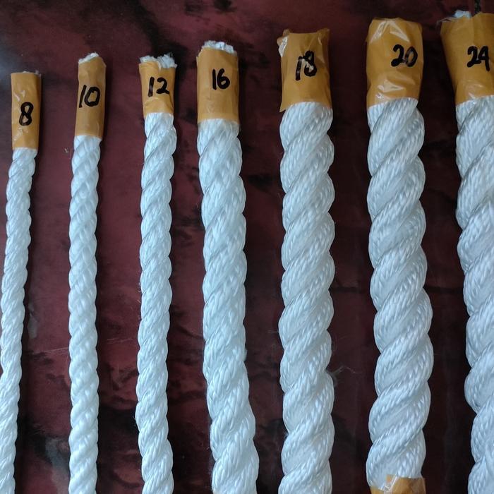 News Tambang nilon putih 24mm /Tali nilon 24mm eceran/meter ukuran 1inch