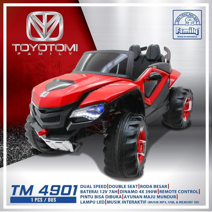 Mainan Anak Mobilan Aki Toyotomi Car Toya By FAMILY TM 4901 Bisa Ayun