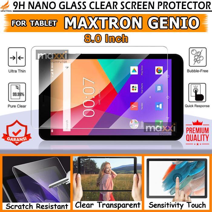 Stok Baru Maxtron Smart Tab Genio 8 Inch Antigores Screenguard Anti Gores Kaca