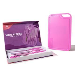 Pisau 1 Set Ungu Stainless Steel
