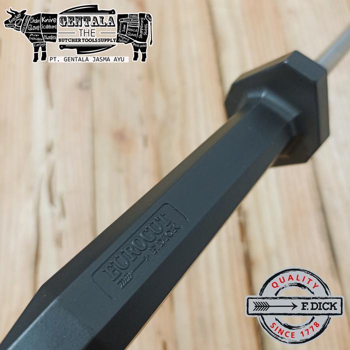 asahan f. dick eurocut sharpening steel 30cm regular cut round kode 1136