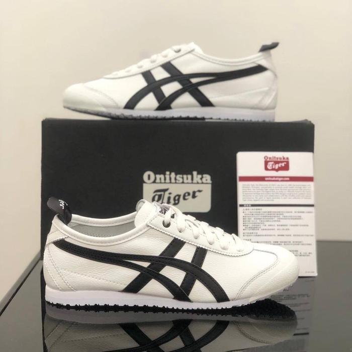 Onitsuka Original White Black Free Paperbag