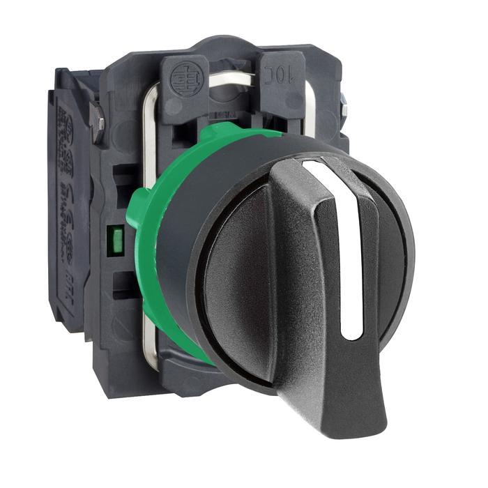 Xb5-Ad53 Selector Switch Plastic 3Posisi Spring Return 2No