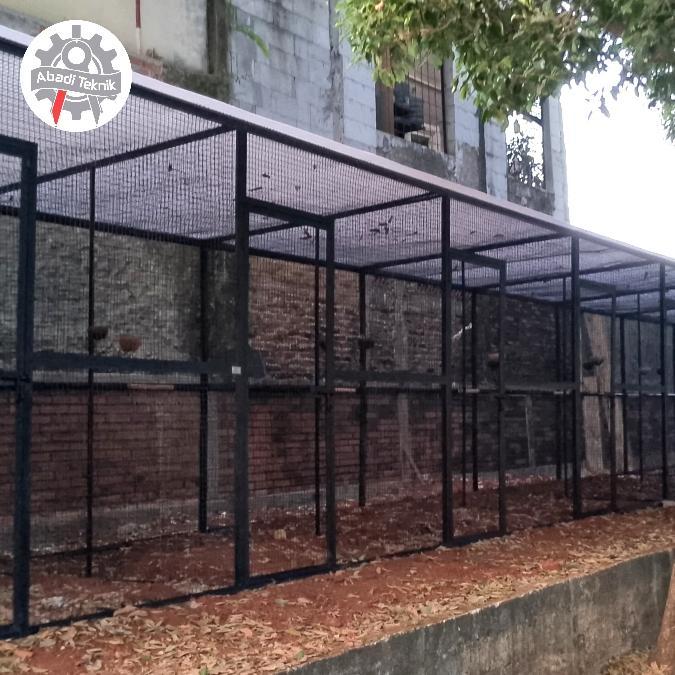 Kandang Burung Koloni Aviary Besi Anti Karat Besar