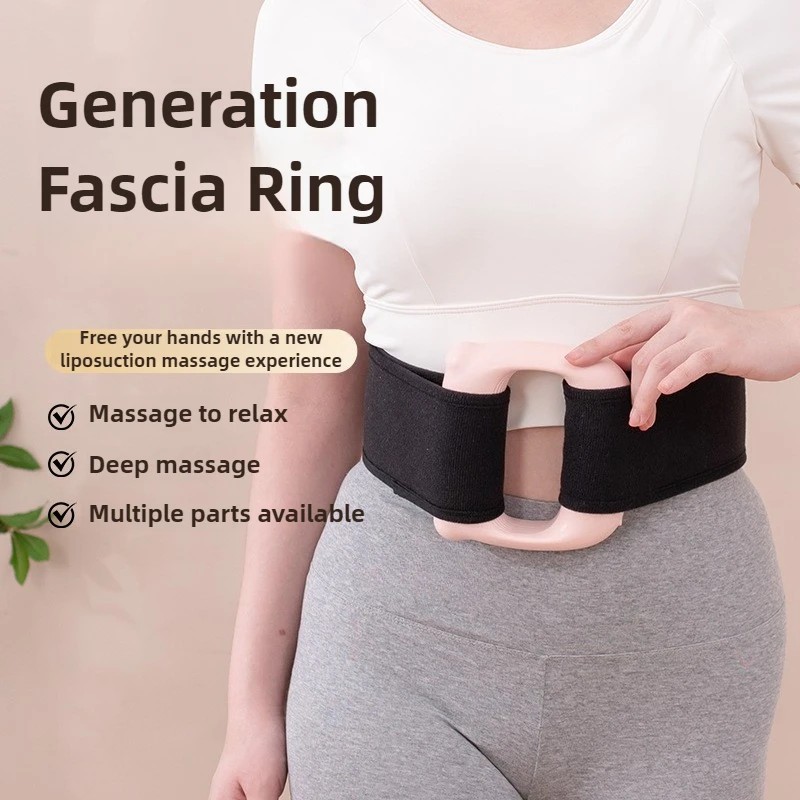Portable Percussion Fascia Ring USB Charging Massage Belt Vibrating Neck Membrane Massage Relaxation