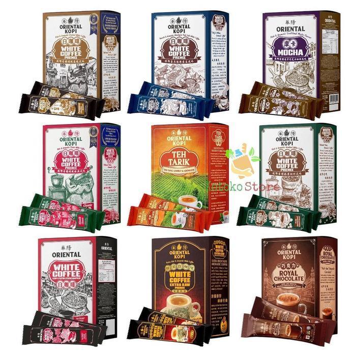 Oriental White Coffee / Kopi Oriental / Oriental White Coffee No Sugar Classic Hazelnut Teh Tarik