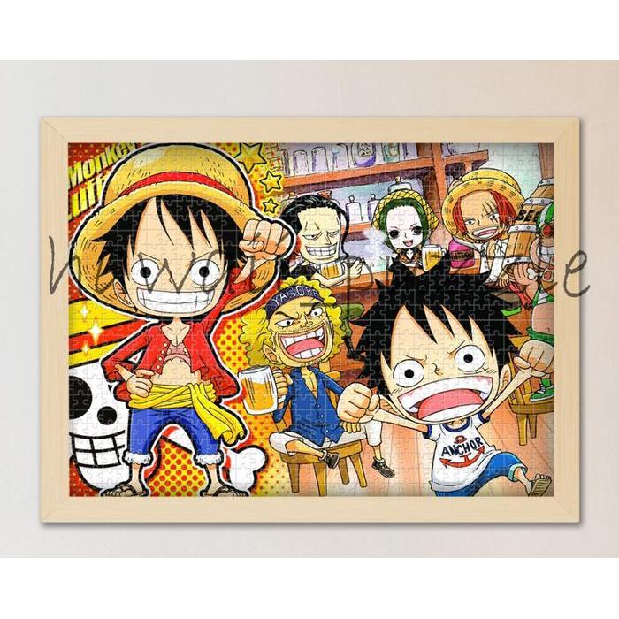 Mini Puzzle 1000 Pcs Mainan Jigsaw Puzzle-One Piece Cartoon