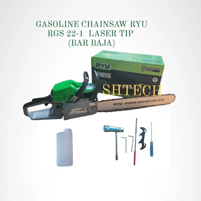 CHAINSAW RYU RGS 22 RGS22 CHAIN SAW 22 INCH SENSO 55 CM GERGAJI KAYU