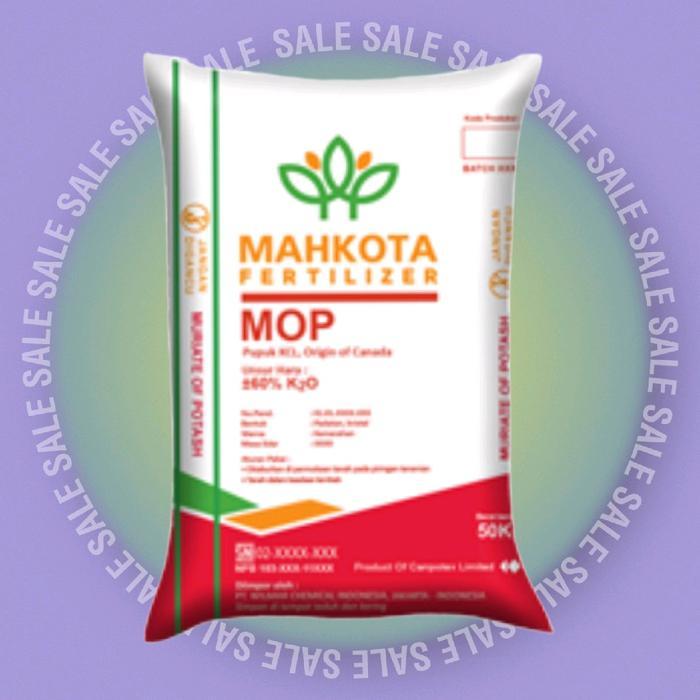 Pupuk KCL Mahkota Fertilizer Kemasan 50 kg