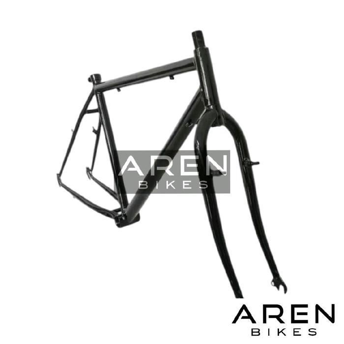 Promo FRAME SET SEPEDA FEDERAL 26 MTB BAYANGAN HITAM BIRU MERAH PUTIH DALANGAN BESI LAKI LAKI