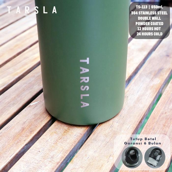 pkfxi- Tarsla Botol Termos Ts-113 Vacuum Flask Tumbler Stainless Steel 650 Ml Tahan Es Batu