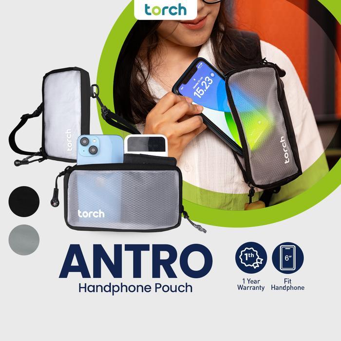1j3j5- Torch Antro Tas Pouch Hp Transparan Sling Bag Mini Anti Air Stationery Pria Wanita
