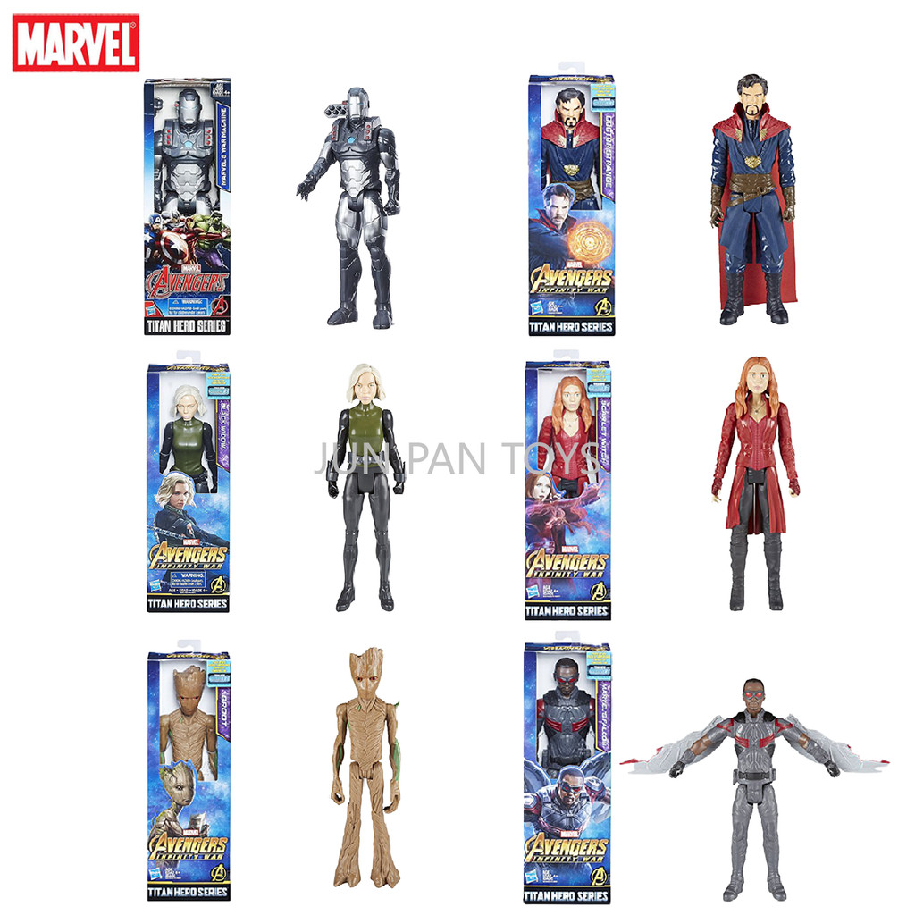 Marvel Avengers Titan Hero Series War Machine Groot Doctor Strange Falcon Black Widow Scarlet Witch