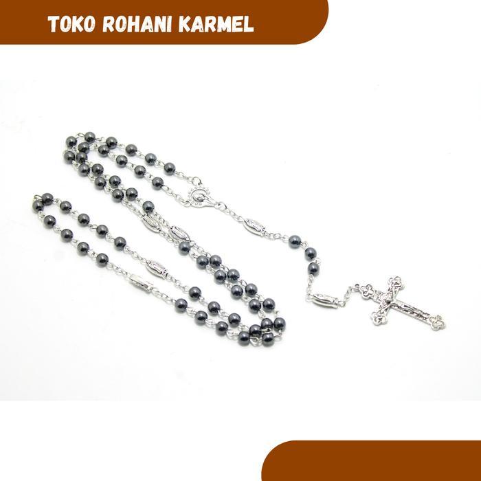 Promo Rosario Batu Blustin (Impor) / Kalung Rosario Katolik / Kontas Original
