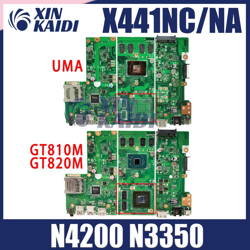 X441N Mainboard For Asus Vivobook X441Nc F441Na A441Na X441Na K441Na Laptop Motherboard N3350 N4200
