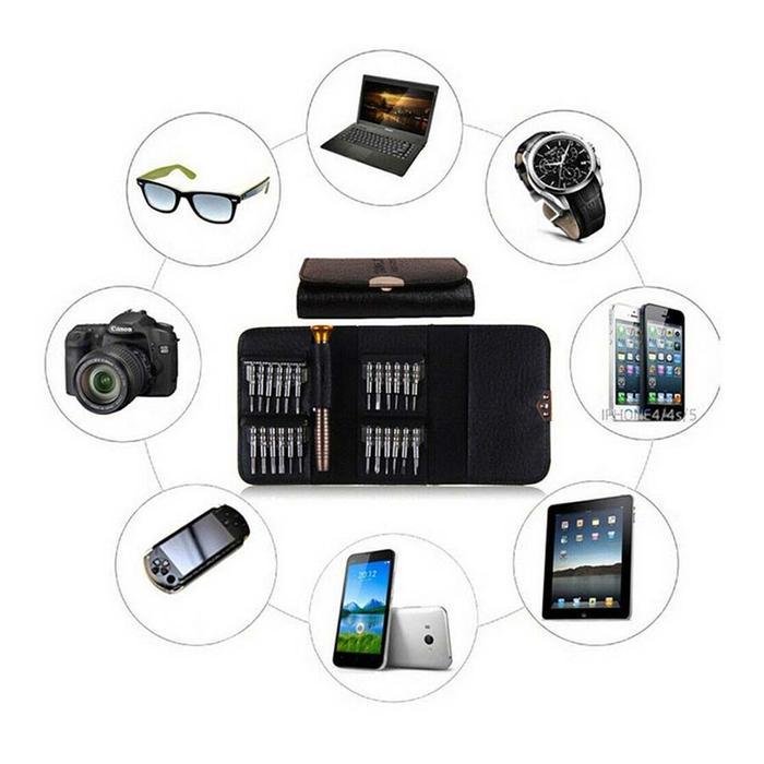 TOOLHOME- Obeng Dompet Set 25 In 1 / Torx Reparasi Repair Handphone Kacamata