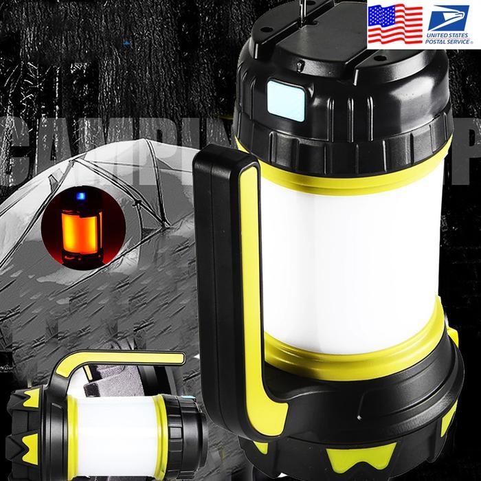 Senter LED Portable Flashlight Super Bright 4 Modes Power Bank 40W T6 Promo Premium