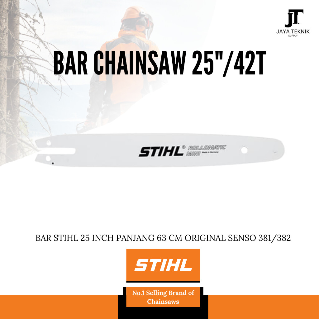Bar STIHL 25 Inch Panjang 63 Cm ORIGINAL Senso 381/382