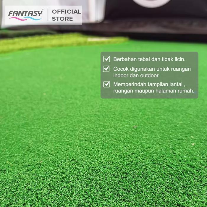 New- Rumput Sintetis Meteran 10mm 1mx1m Rumput Sintetis Outdoor Indoor