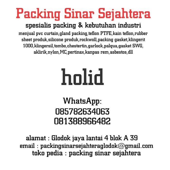 Plastik Mika Pvc Kaku Bening Lembaran 0.5Mm X 100 X 200