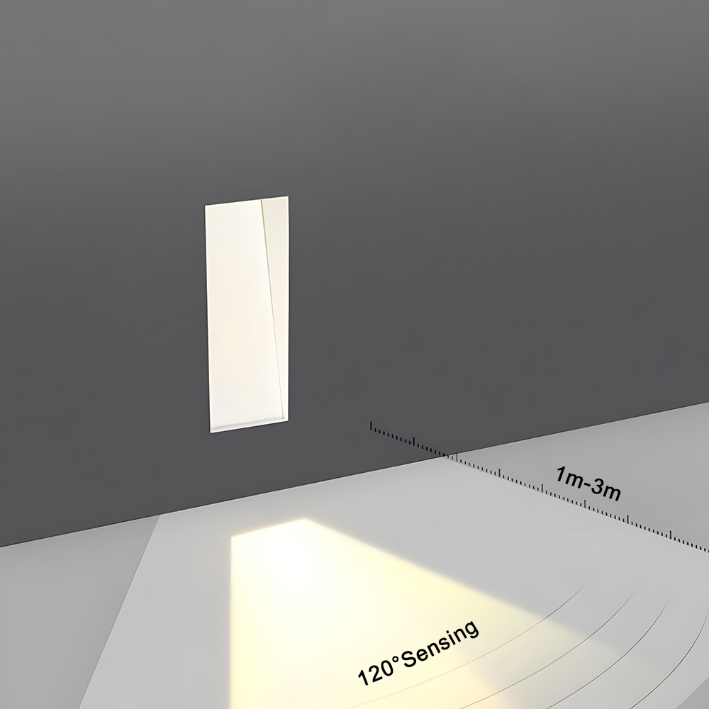 Recessed Motion Detect Led Wall Lamp Frameless 3W Step Staircase