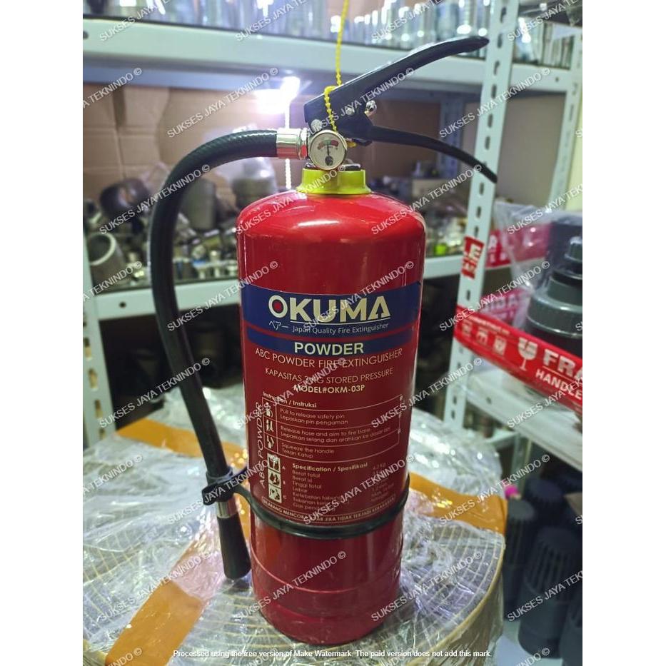 Okuma - 03P Powder 3kg Tabung Alat Pemadam Api Ringan Apar Kebakaran
