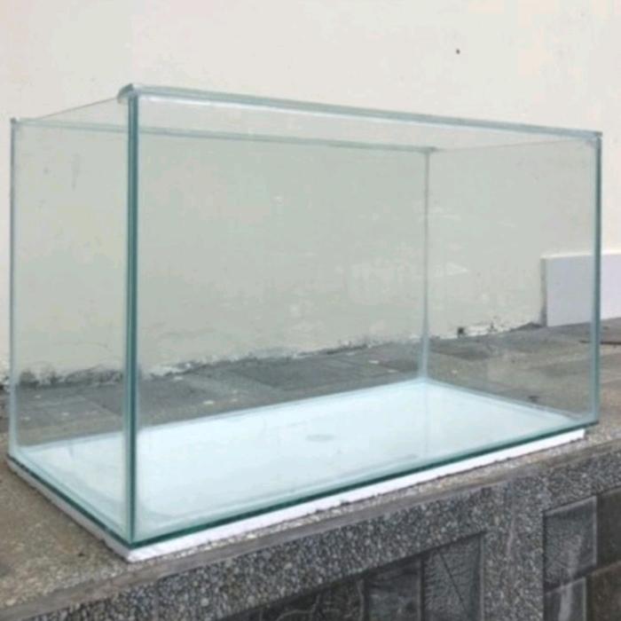aquarium kaca polos bening 100cm / 1meter