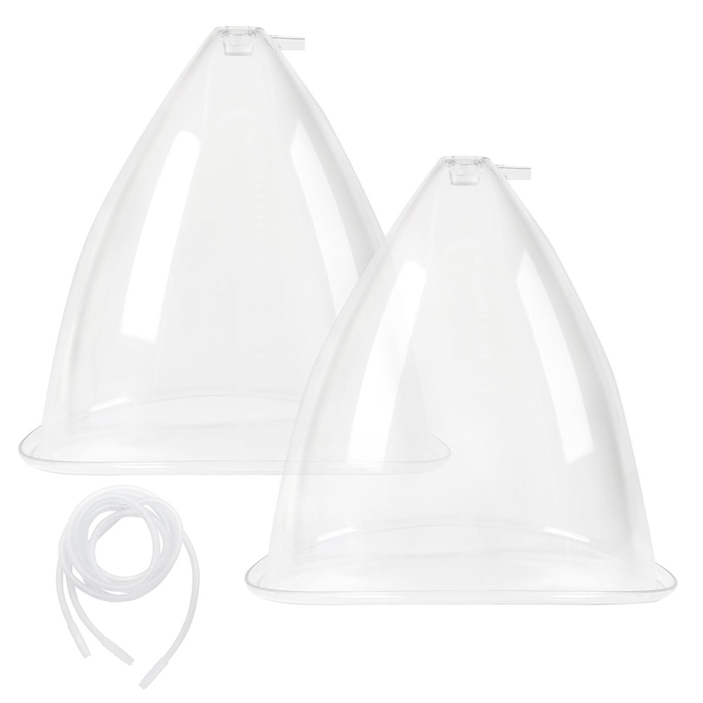 180/150Ml Breast Enlargement Cupping, 2 Pcs Therapy Hip Lifting Buttock Enlargement Pump Massage Cup