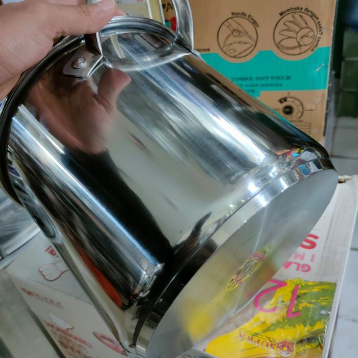 Supra Panci Stockpot 20 QT 20QT 20L HOREKARU Induksi Stainless TEBAL