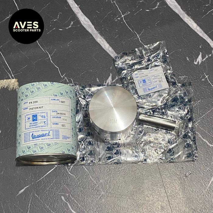 piston kit seher vespa spartan 200cc ricambi 6m/8m/10m/12m