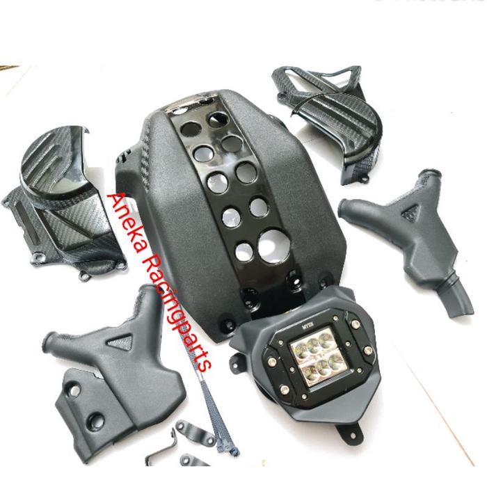 ANEKA TUTUP MESIN CRF COVER RANGKA CRF HEADLAMP DEPAN CRF LAMPU DEPAN CRF SATU SET PAKET COVER