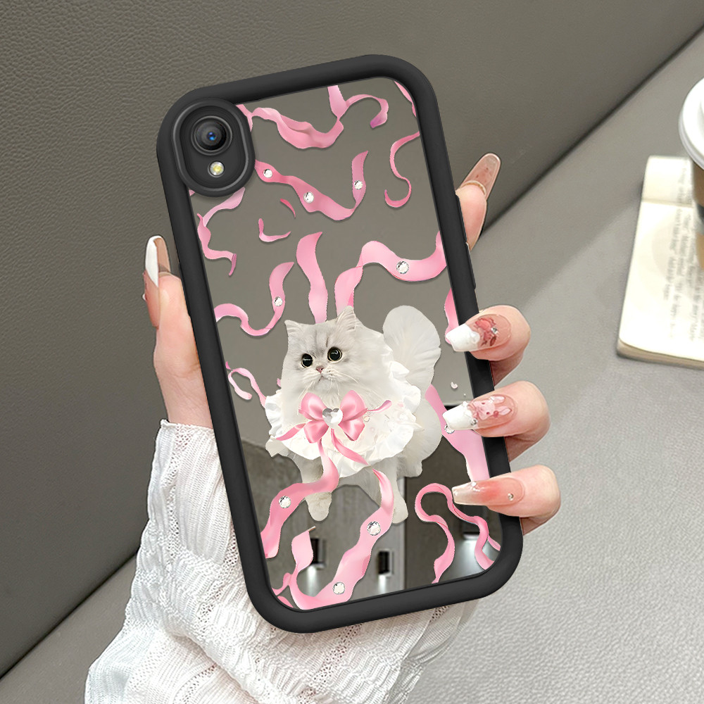 Casing Hp Untuk OPPO A37 A37F NEO 9 Cermin Softcase Case Phone Kesing Mode Kucing 8507 JZ